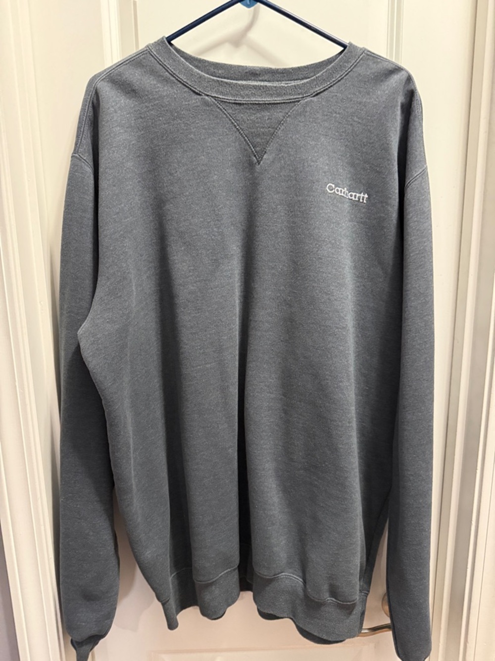 Carhartt Men's Slate Gray Crewneck Sweatshirt. Size XL Tall
